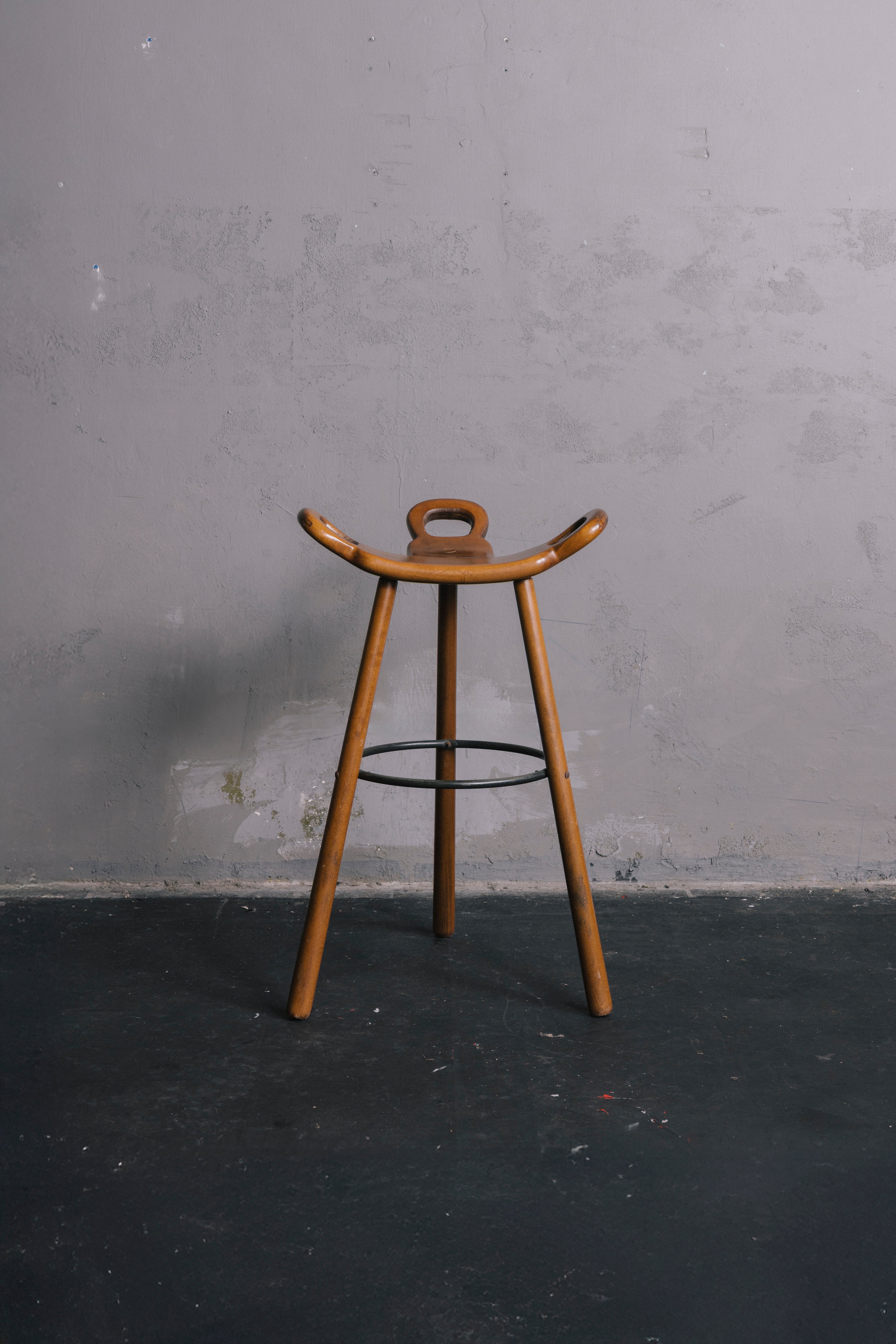 Brutalist Spanish Marbella Bar Stool