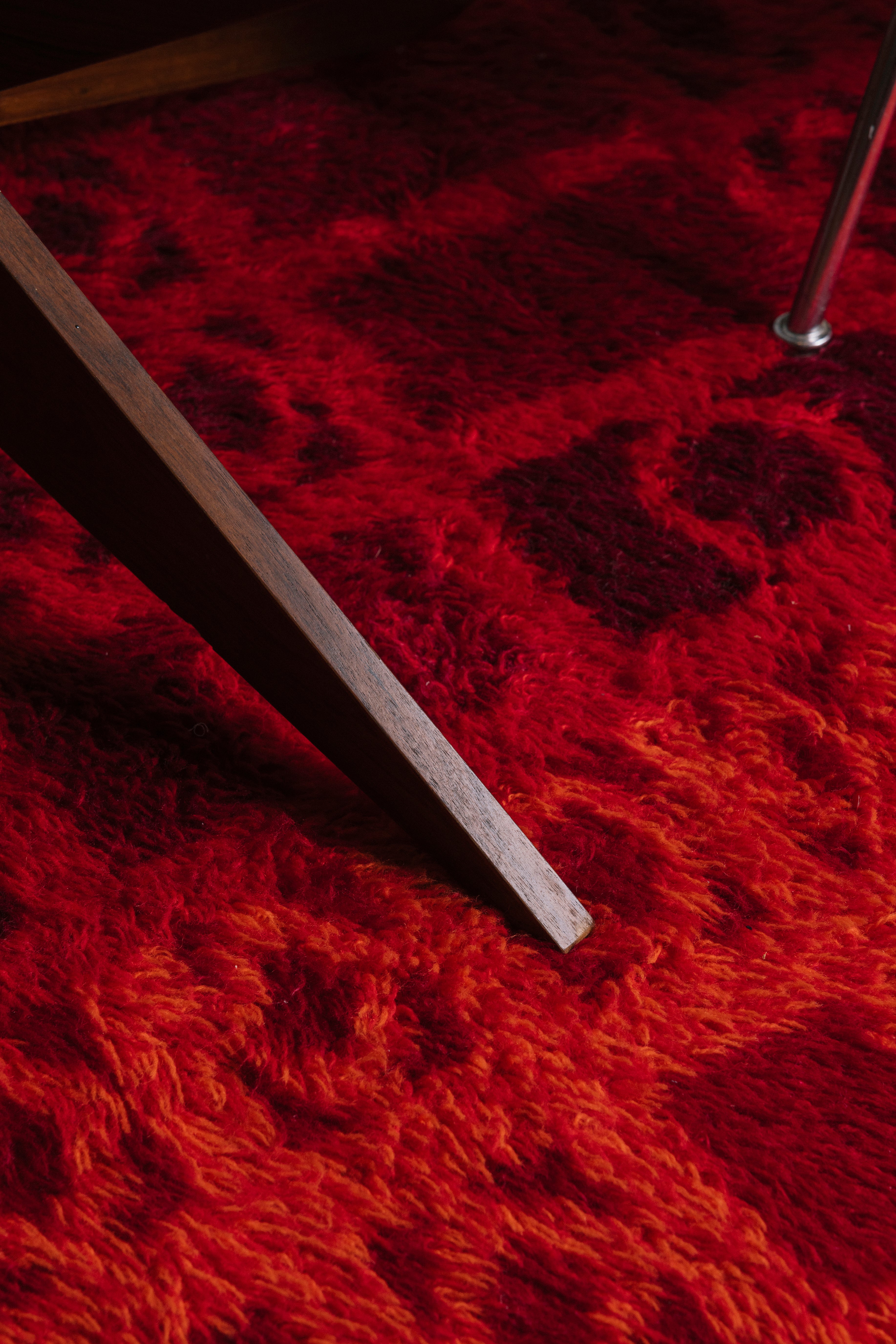 1970s abstract modern wool rug by Desso, Netherlands