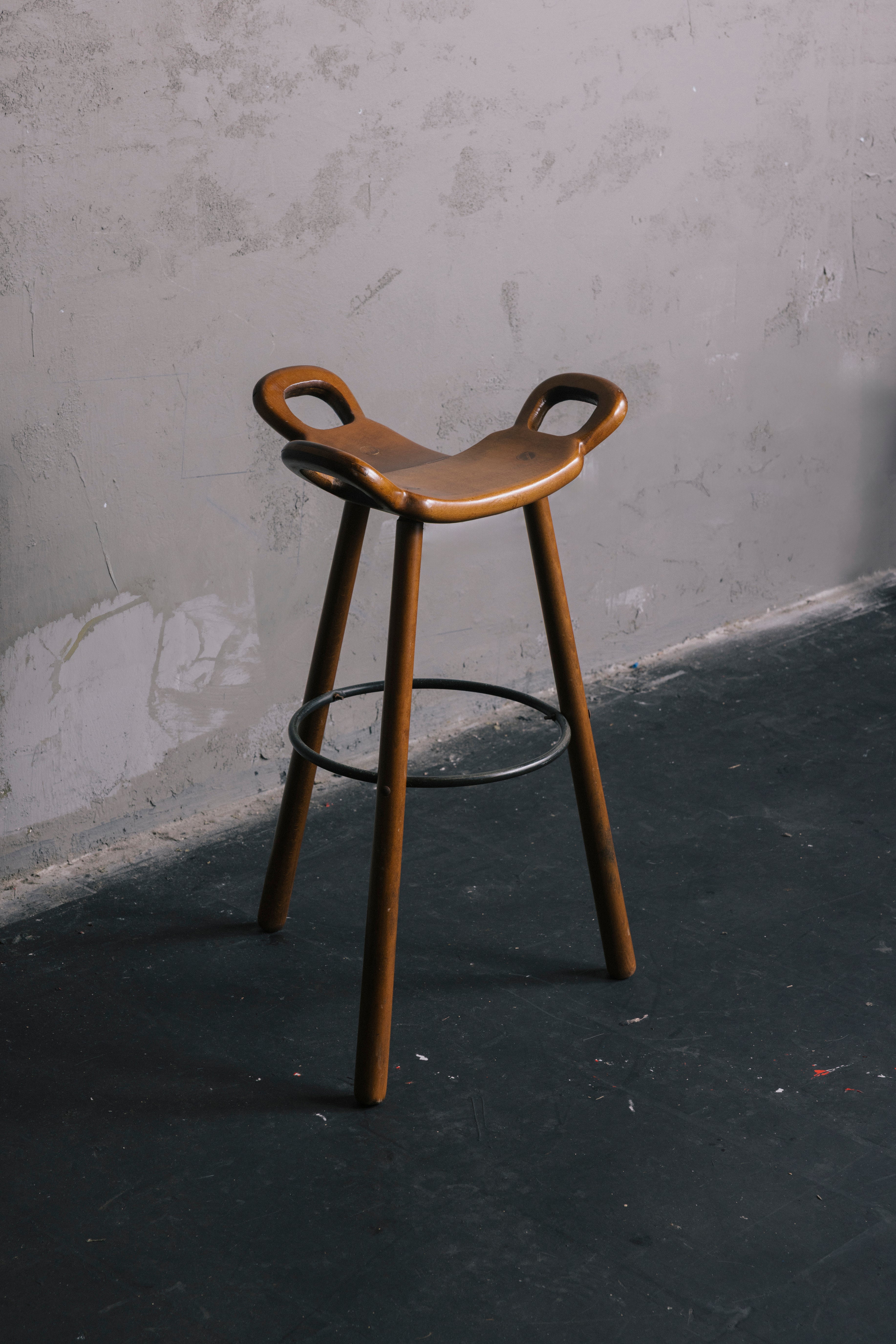 Brutalist Spanish Marbella Bar Stool