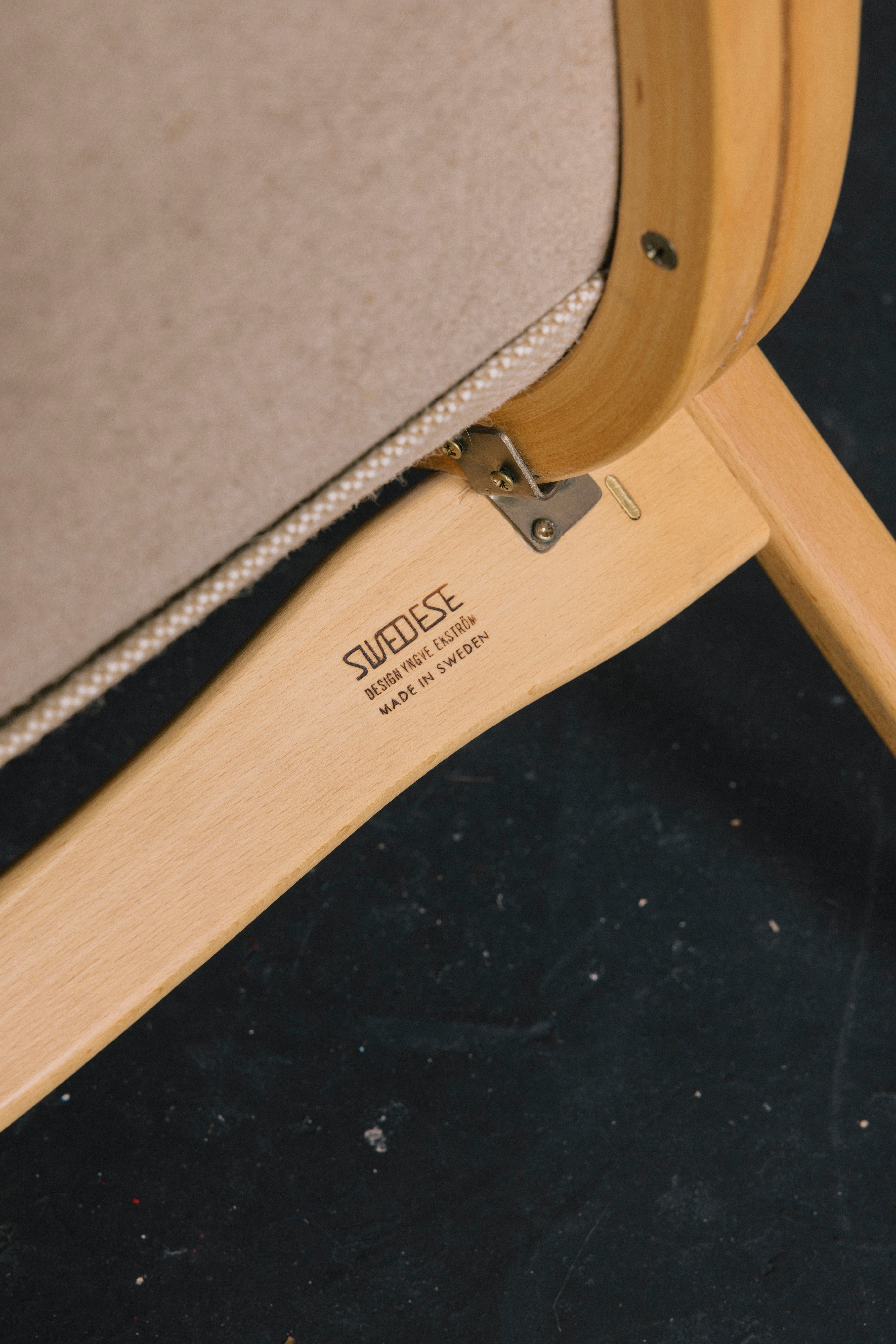 Swedese Vintage Scandinavian Modern Lamino Chair