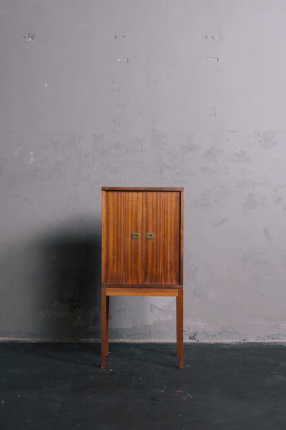 Danish Rosewood Cabinet with Tubular Frame